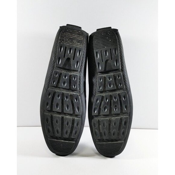 Bruno Marc Versatile PU Leather Driving Loafers Mens 9.5 Slip On  Black J5B1BDEY - Picture 6 of 7